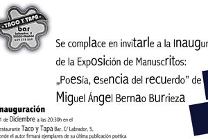 Invitación Evento "Poesía, esencia de recuerdo"